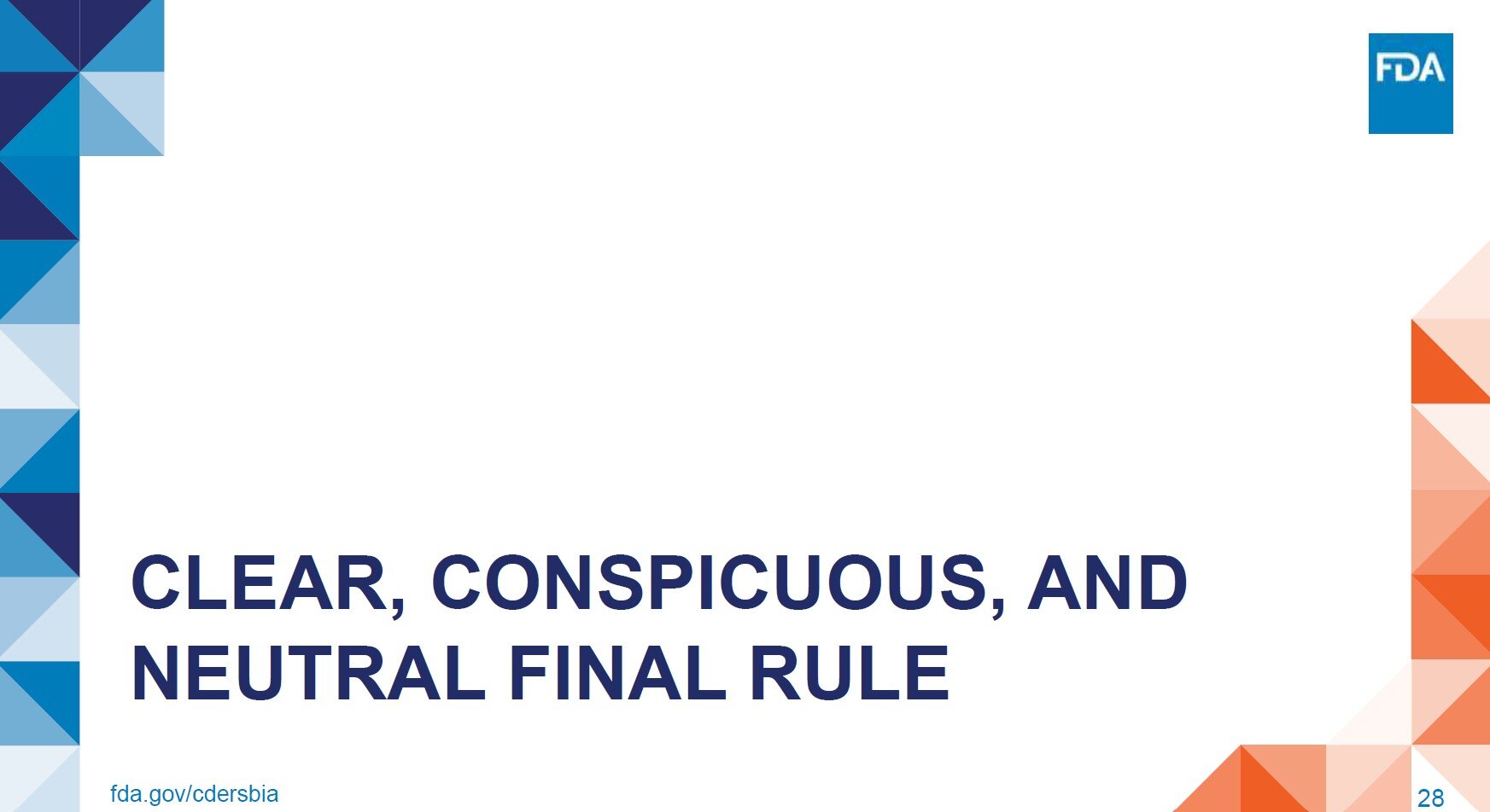 Rx Drug Promotion and the Clear, Conspicuous, and Neutral Final Rule