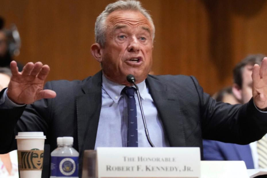 Robert F Kennedy testifies before the US Senate