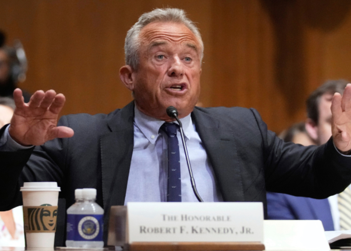 Robert F Kennedy testifies before the US Senate